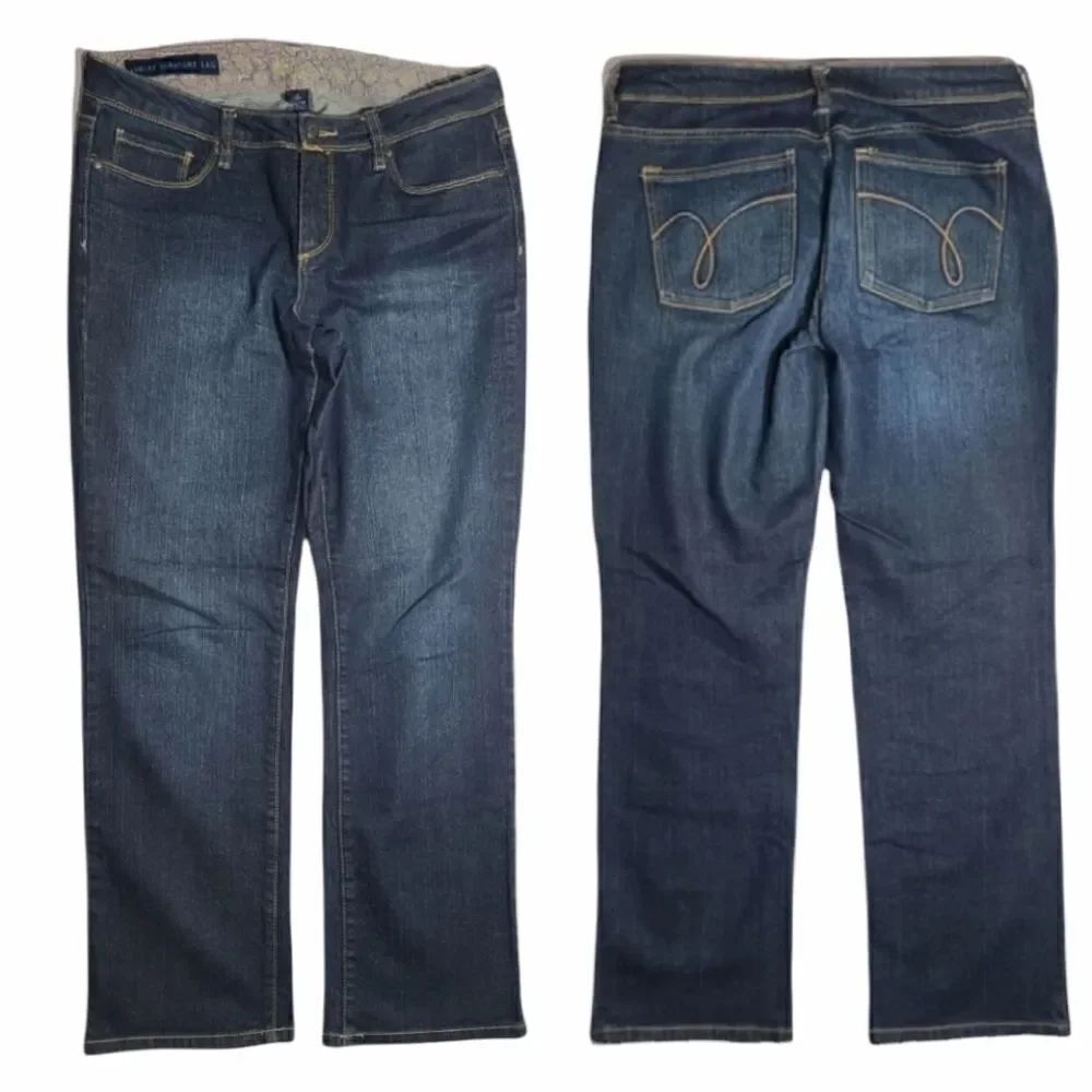 Ashley Straight Leg Denim Blue Jeans